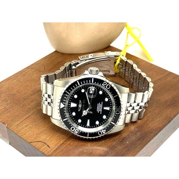 Invicta Men's Watch 30091 Pro Diver Automatic Silver Stainless Steel Black Dial - Picture 8 of 14